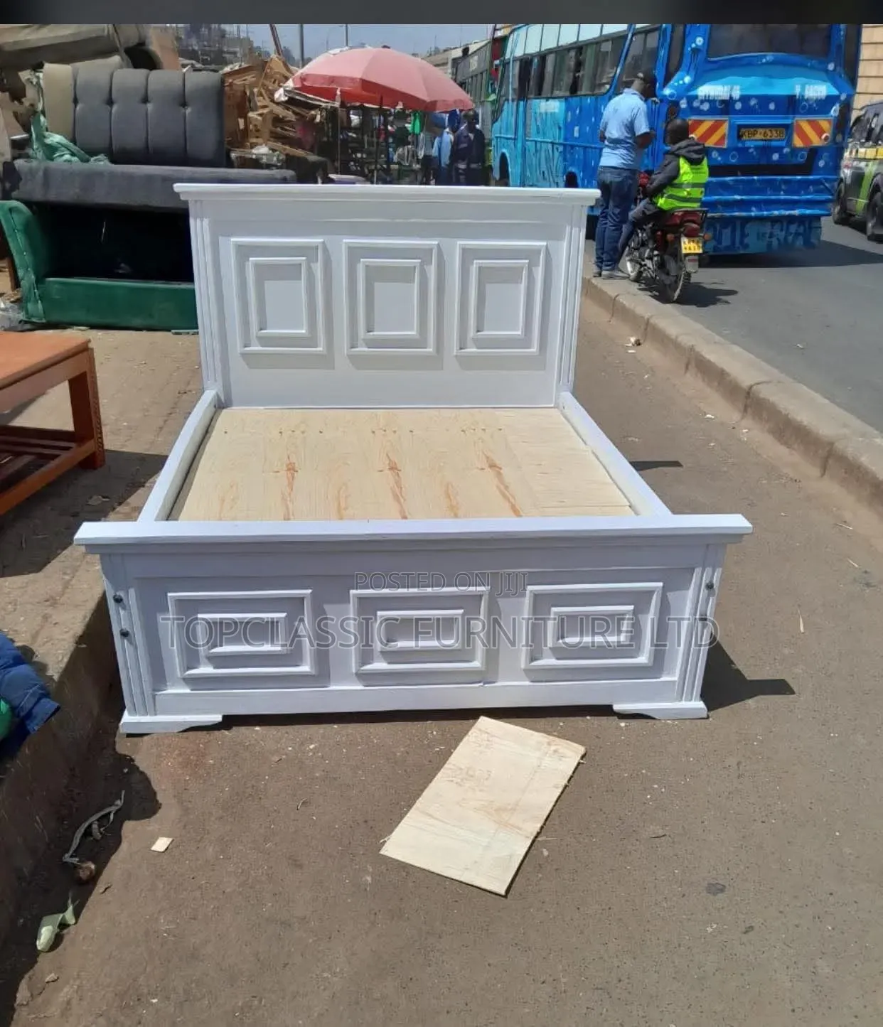 5x6 Panel Bed White Color 
