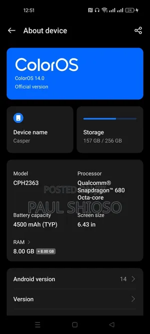Oppo Reno 256 GB