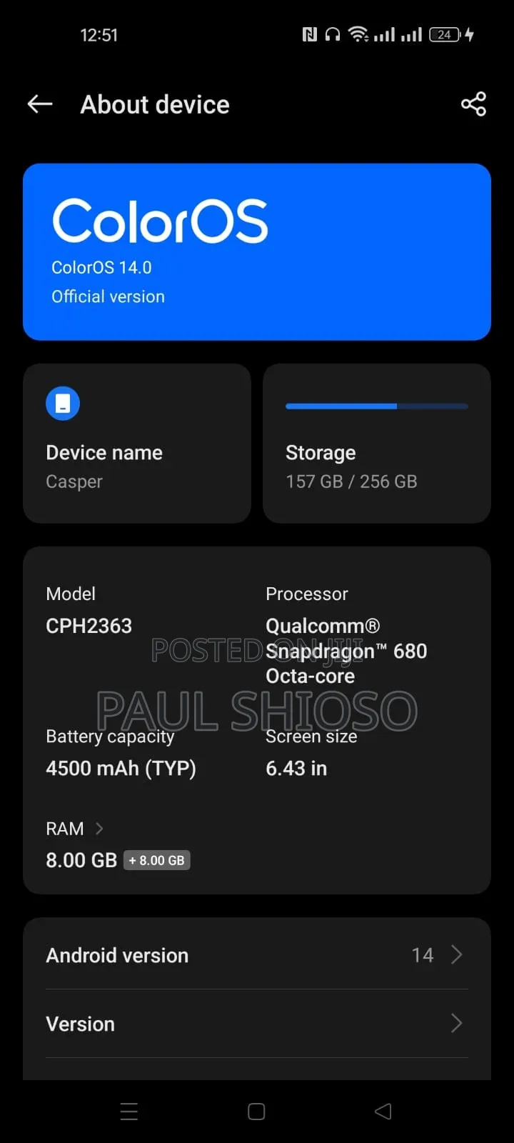 Oppo Reno 256 GB