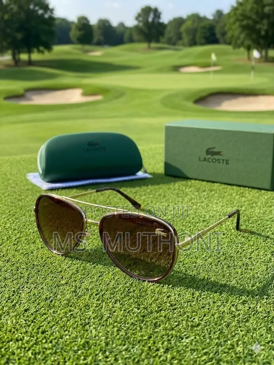 Lacoste Sports-Inspired Double-Bridge Metal Eyewear