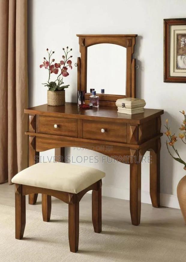 Mahogany Dressing Mirror (Table),With Drawers