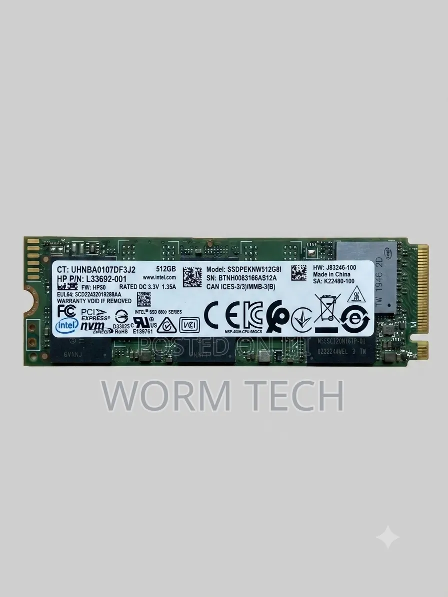 Intel 512gb M.2 Nvme SSD