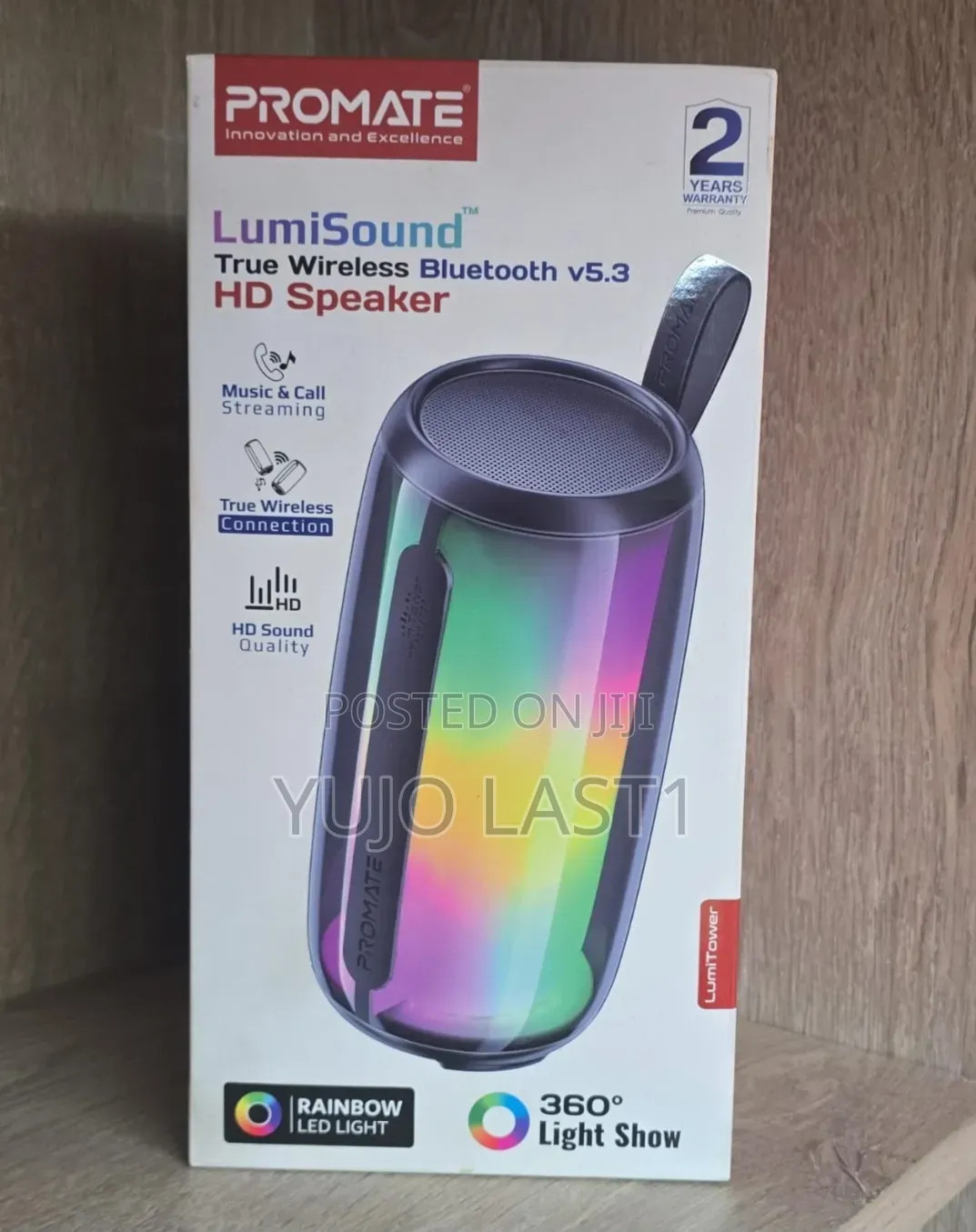 Promate Lumitower Lumisound True Wireless Bluetooth Speaker