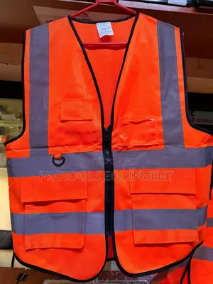 Orange Reflector with pocket vest