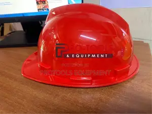 light red helmet