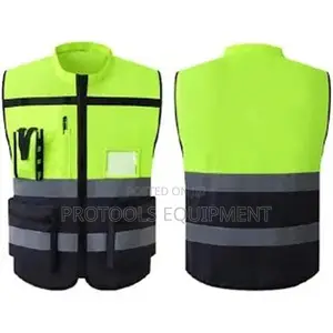 Greenblack chinese collar reflector jacket