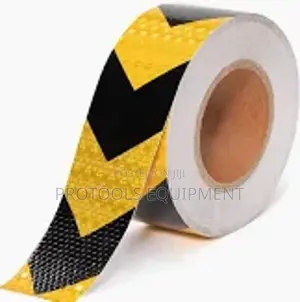 Black Yellow Reflective Tape