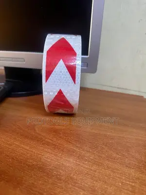 WhiteRed Reflective Tape