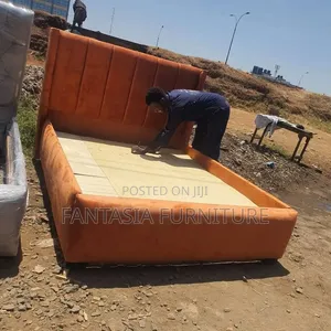 5 by 6 Orange Bed
