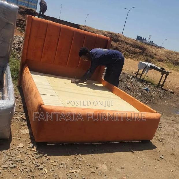 5 by 6 Orange Bed