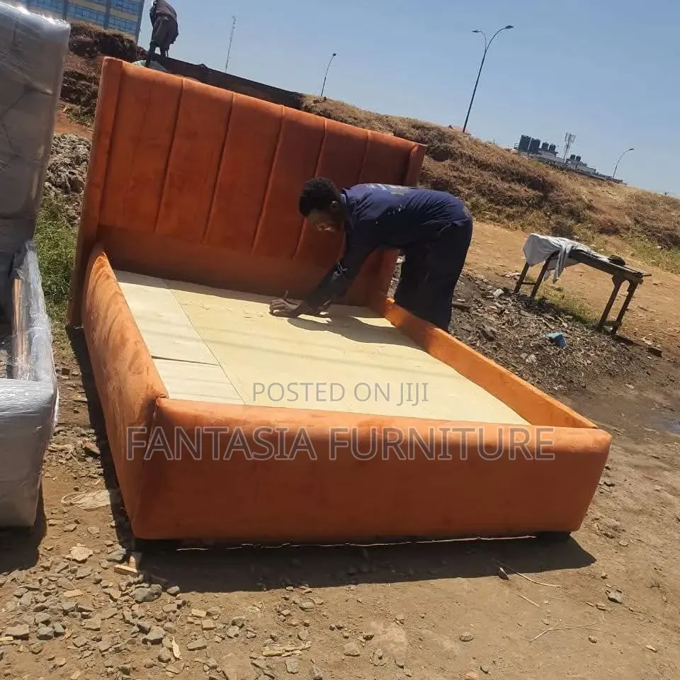 5 by 6 Orange Bed