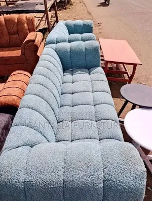 3-Seater Bouclé Bubble Sofa