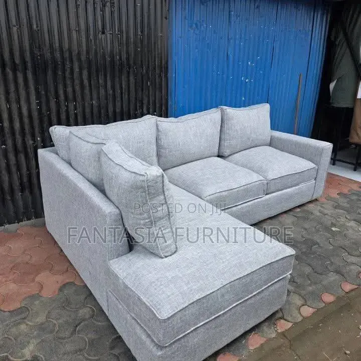 Grey Sectional Sofa (5-Seater)