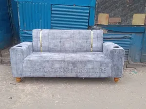 3-Seater Sofa (Grey/Black/White Seats)