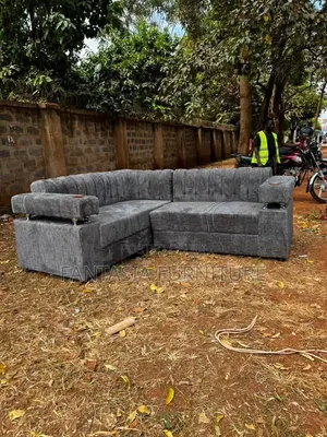 Fabric 5-Seater Corner Seat