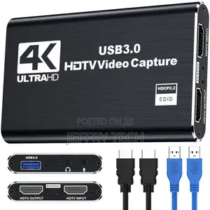 USB 3.0 HDMI Video Capture Card, Supports Passthrough and 1080P 60