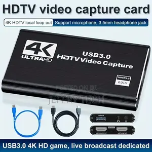 USB 3.0 HDMI Video Capture Card, Supports Passthrough and 1080P 60