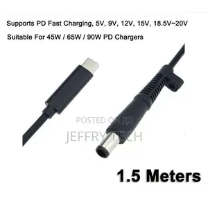 USB Type-C to DC 7.4mm*5.0mm Adapter Cable USB-C PD 3A Fast Charging P