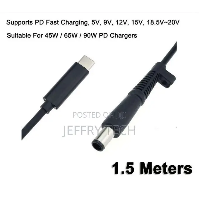 USB Type-C to DC 7.4mm*5.0mm Adapter Cable USB-C PD 3A Fast Charging P