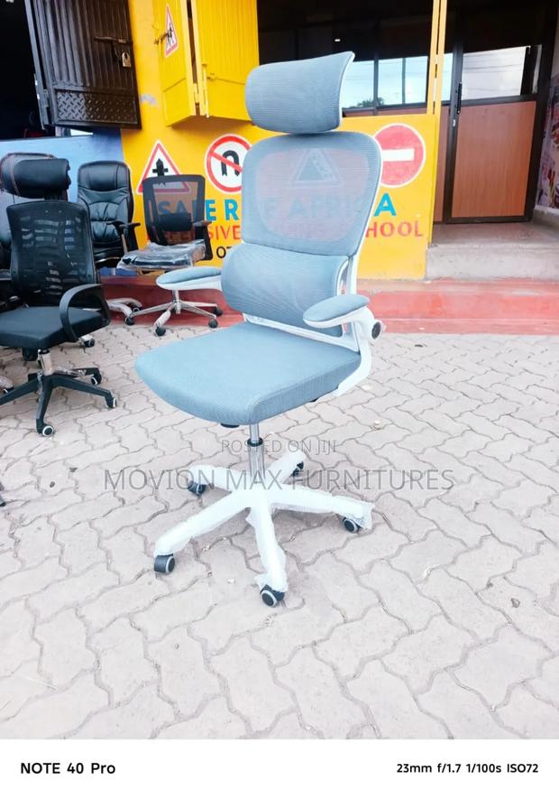 Office Chair, Orthopedic Support Headrest Office Chair