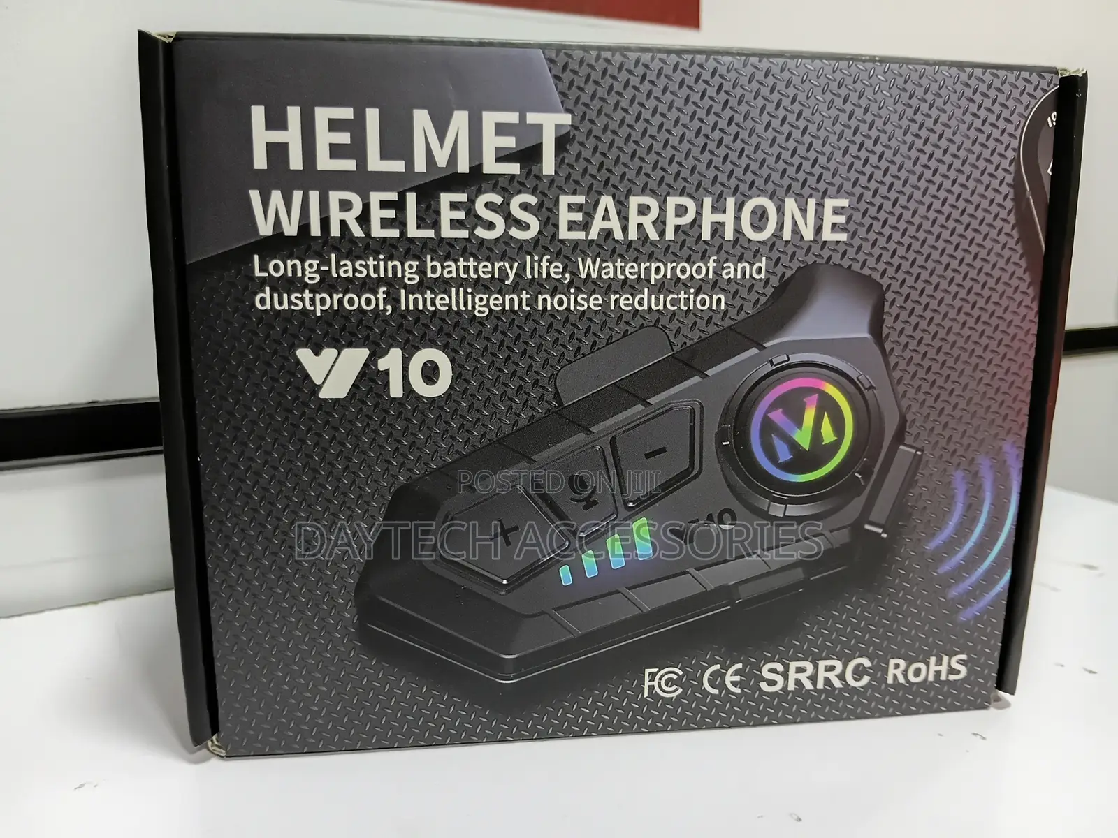 Motorcycle Helmet Bluetooth 5.3 Earphones Wireless IPX6 Waterproof