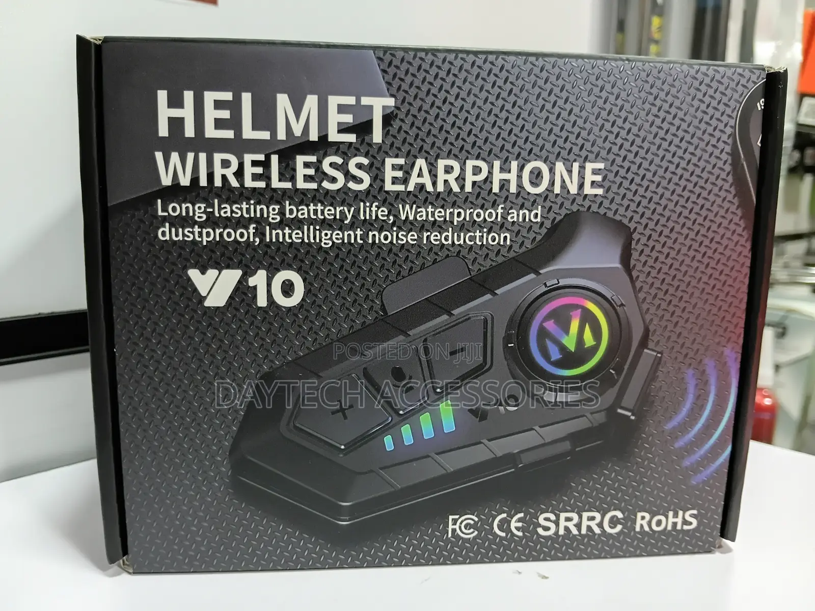 Motorcycle Helmet Bluetooth 5.3 Earphones Wireless IPX6 Waterproof