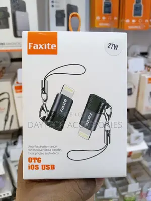 The Faxite Lightning to USB-C OTG Adapter