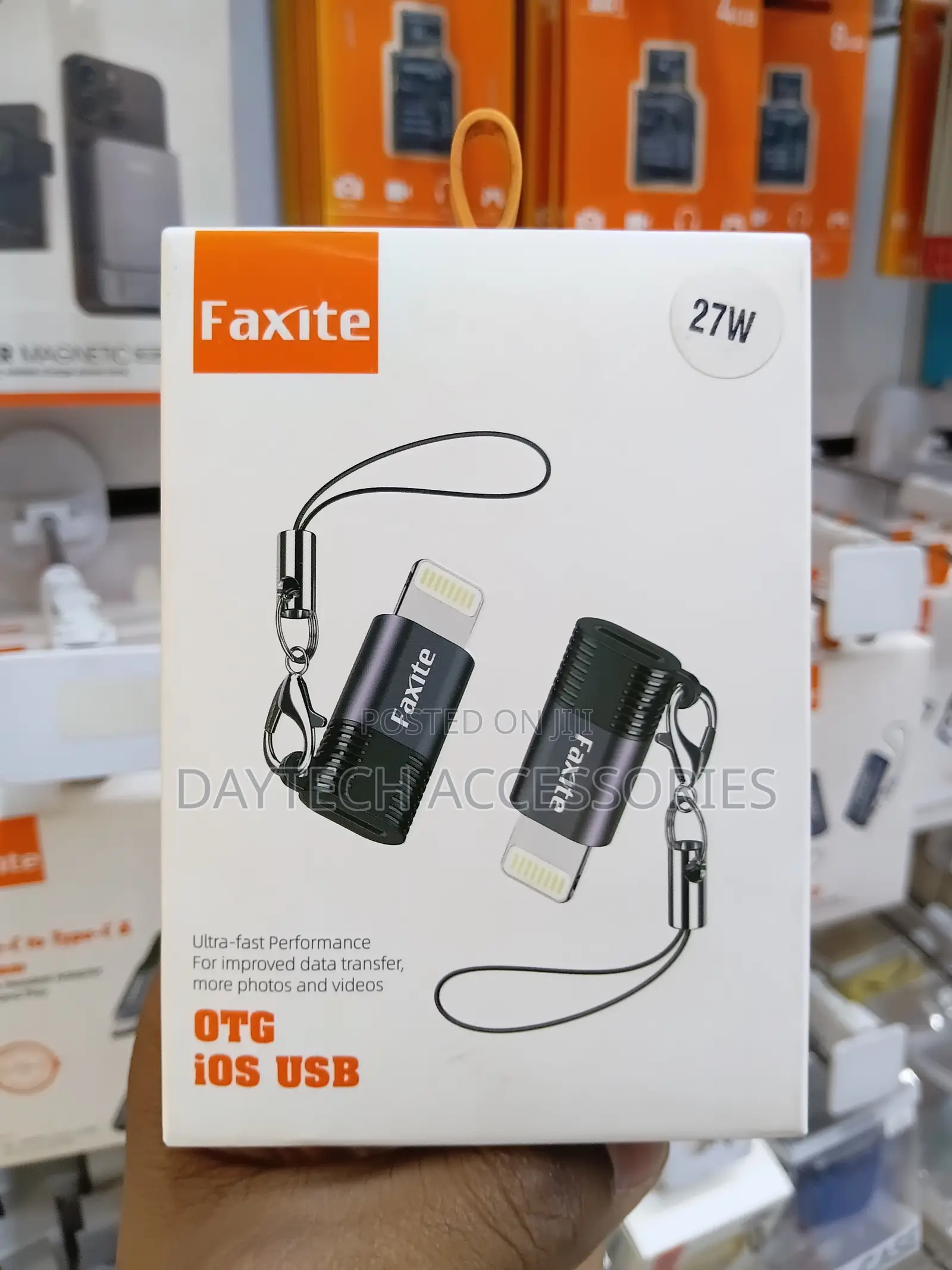 The Faxite Lightning to USB-C OTG Adapter
