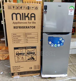 Mika 202L Double Door No Frost Refrigerator – 3D Cooling