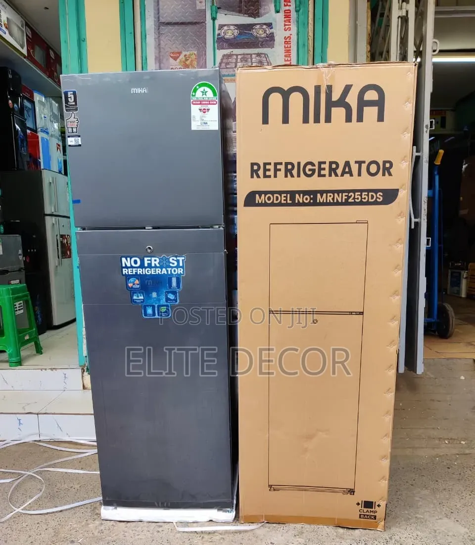 Mika 255L Double Door No Frost Refrigerator – 3D Cooling