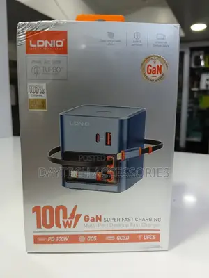 LDNIO Q16 100W GaN Desktop Fast Charger Multi-Port Charging Station