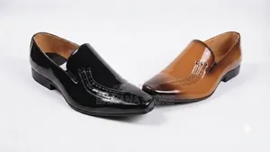 Premium Men's Slip-on Leather Loafers / Official Shoes – Sizes 39-45