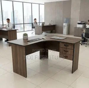 Office Desk; 1200mm Curved Home Office Table With Drawers