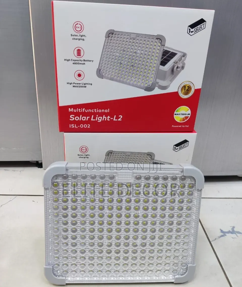 Itel ISL-002 200W Solar Floodlight With 10W Solar Panel