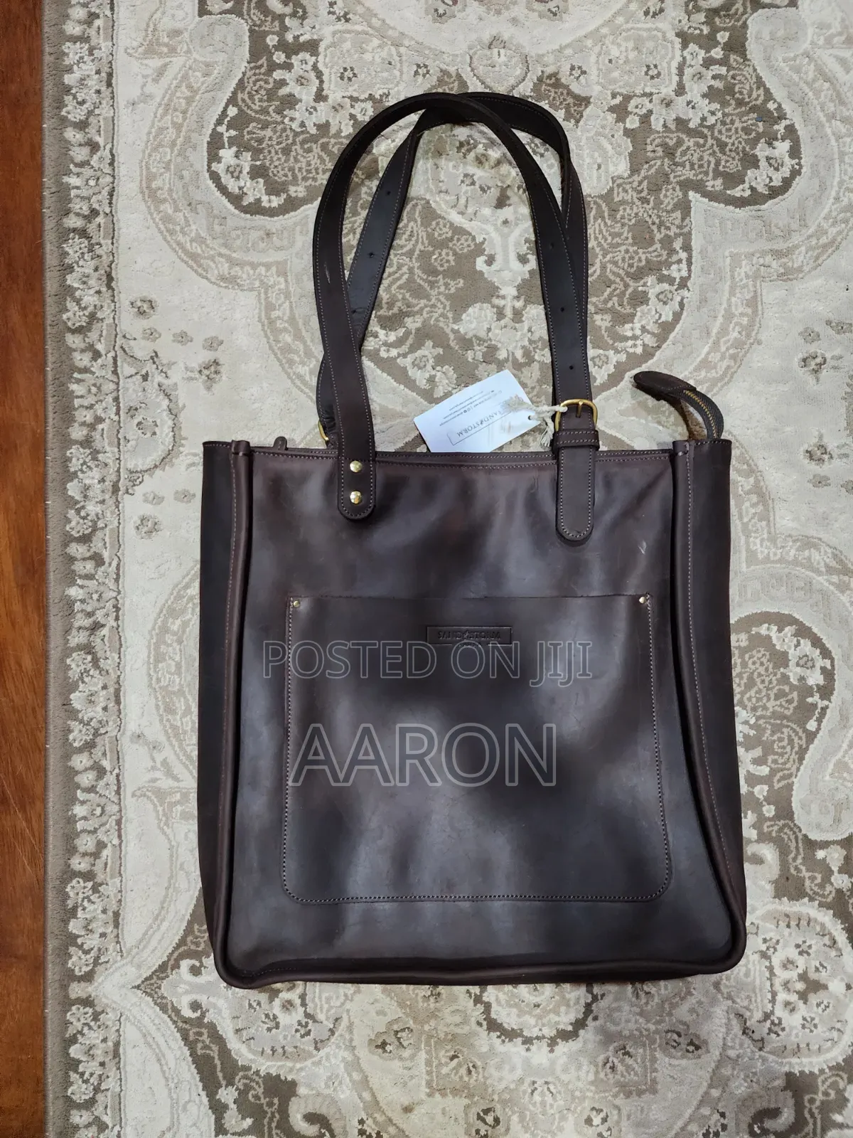 Leather Handbag - Sand Storm