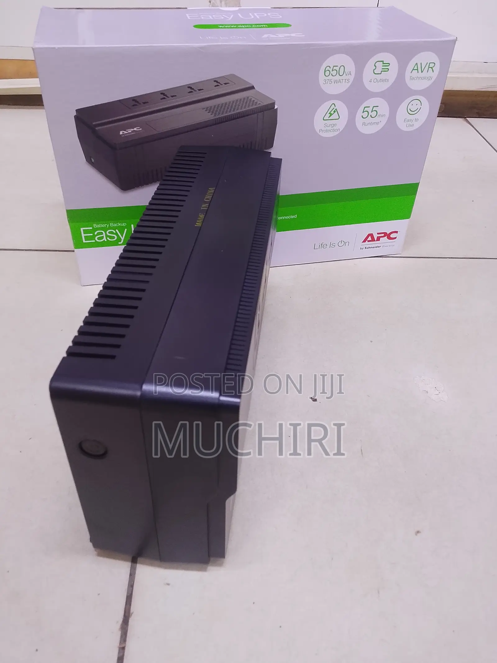 APC 650VA UPS Backup Power Supply for Computers