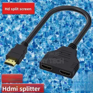 HDMI 1-to-2 Male to Dual Female Splitter, 1 Input to 2 Output, 1 Input