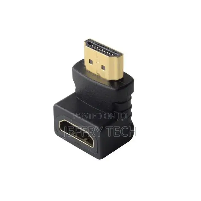 HDMI 19Pin Male to HDMI 19Pin Female 90-Degree Angle Adapter
