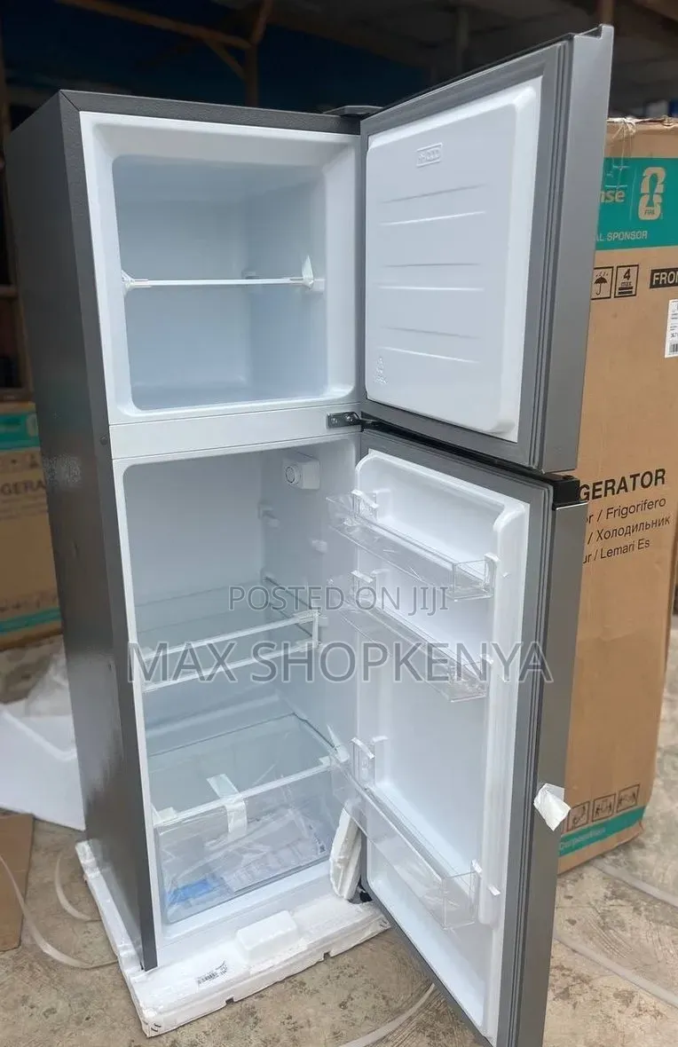Hisense 120L Compact Double Door Fridge – Silver