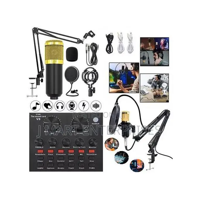 Professional Sound Card Set, Professional Streaming Media Podcast