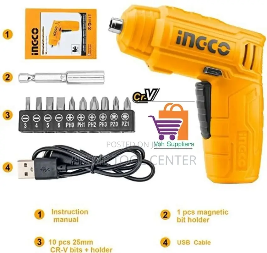 INGCO CSDLI0402 Lithium-Ion cordless screwdriver 4V