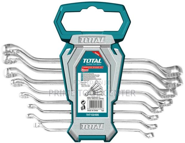 Total THT102486 8pcs offset ring spanner set Size:6-22mm