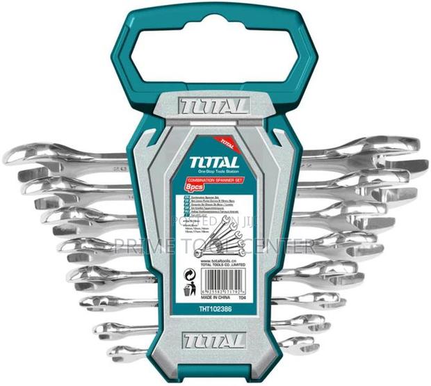 Total THT102386 8pcs double open end spanner set Size:6-22mm