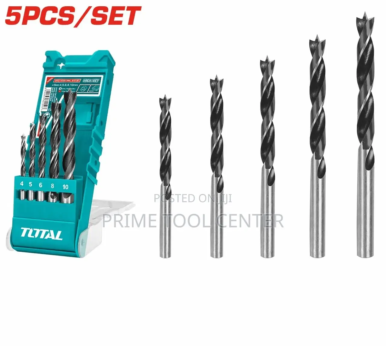 Total TACSD7056 5PCS Wood drill bits set