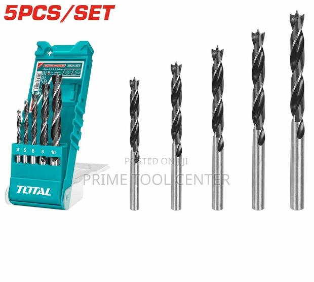 Total TACSD7056 5PCS Wood drill bits set