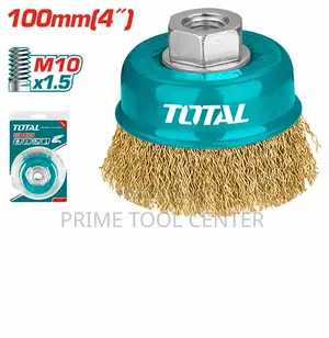 Total TAC31041 Wire cup brush Dia: 100mm, 4″