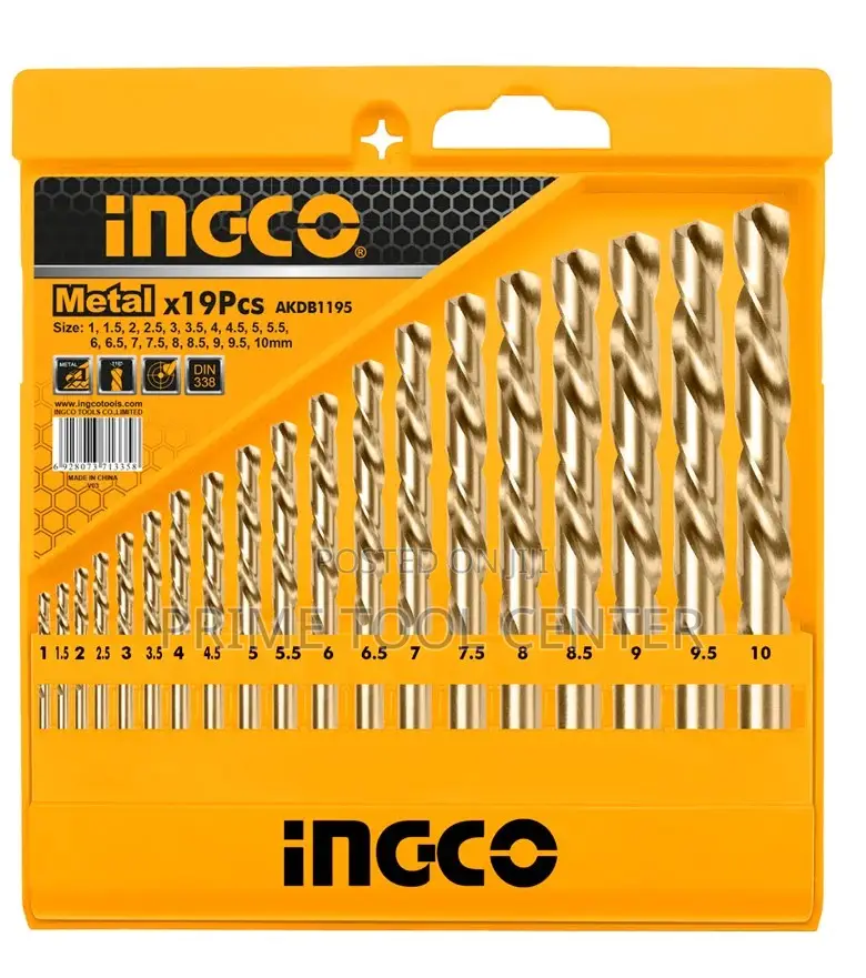 INGCO VAKDB1195 HSS twist drill bits set