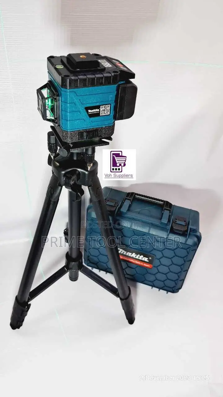 Makita laser level with digital display 4D 16lines two batteries