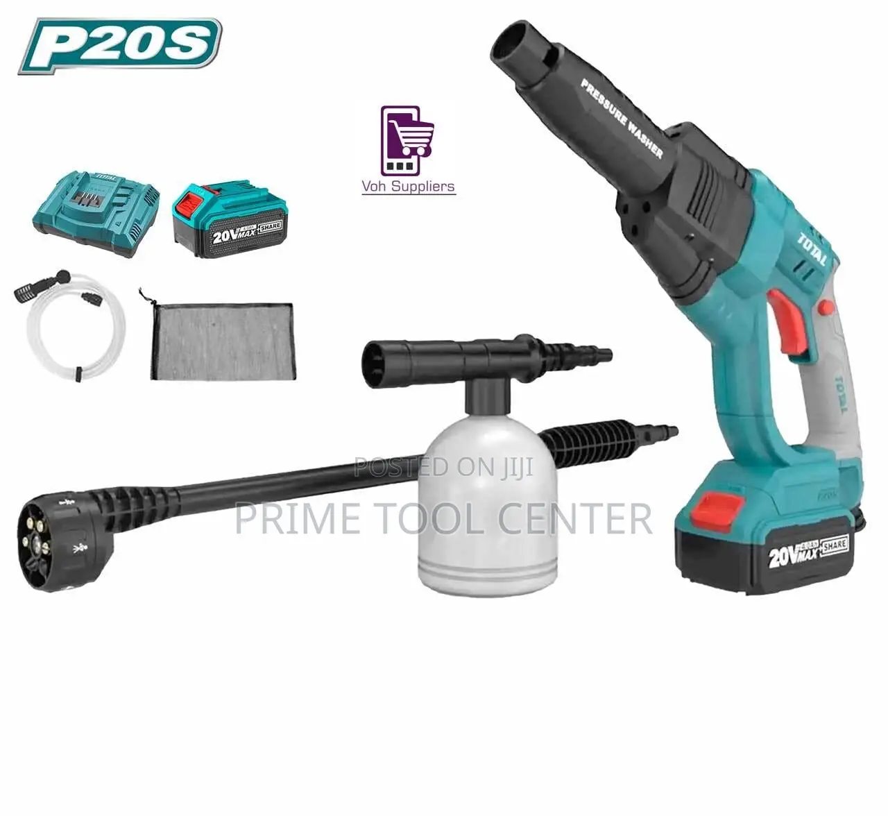 TOTAL TPWLI20084 Lithium-ion pressure washer 20V