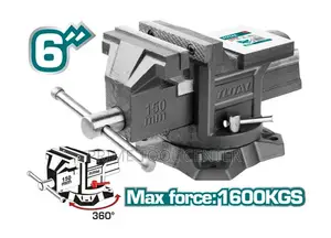 Total THT6166 Bench vice Swivel base size：6″ Weight:11.2kg